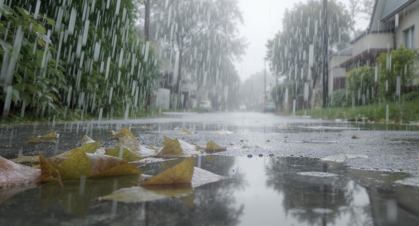 Rain falling sound effect - AI generated sound effect